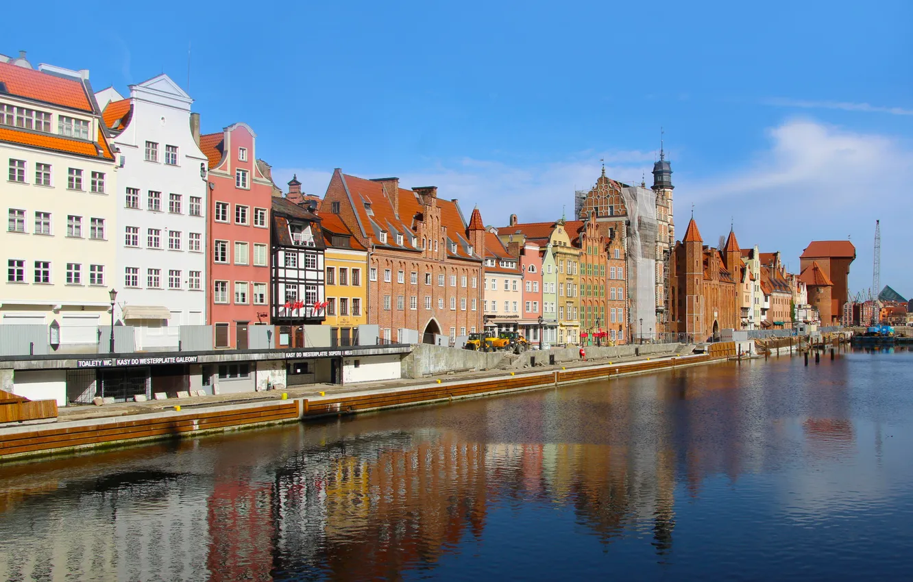 Photo wallpaper HISTORIC, Gdansk, ricer, motława