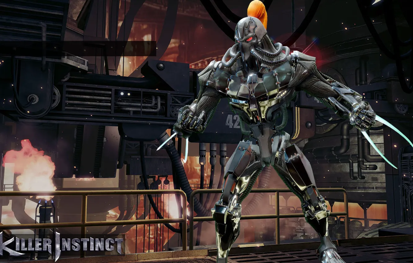 Photo wallpaper game, robot, mecha, weapon, blade, assassin, martial artist, strong