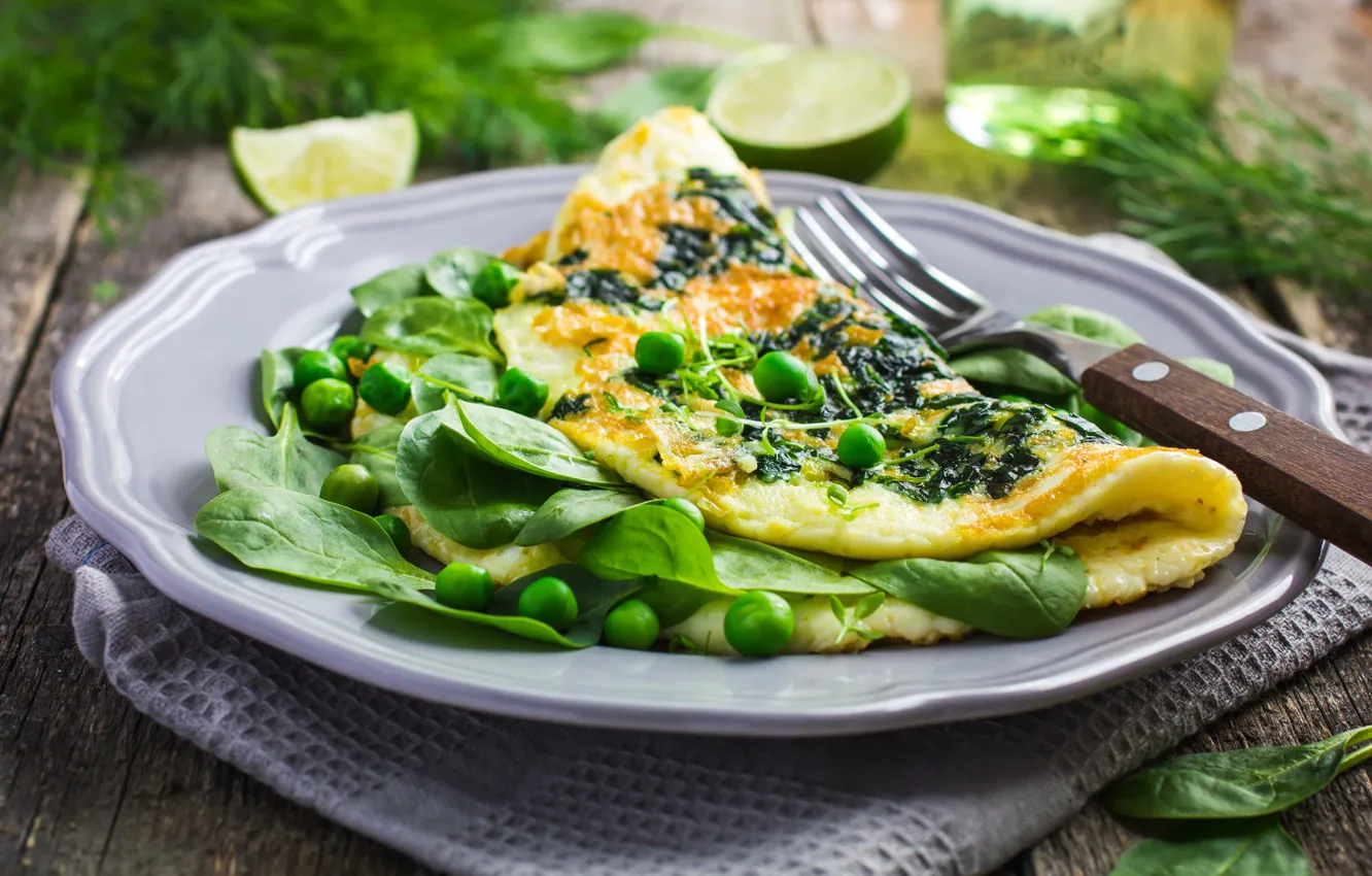 Photo wallpaper greens, polka dot, omelette, azo