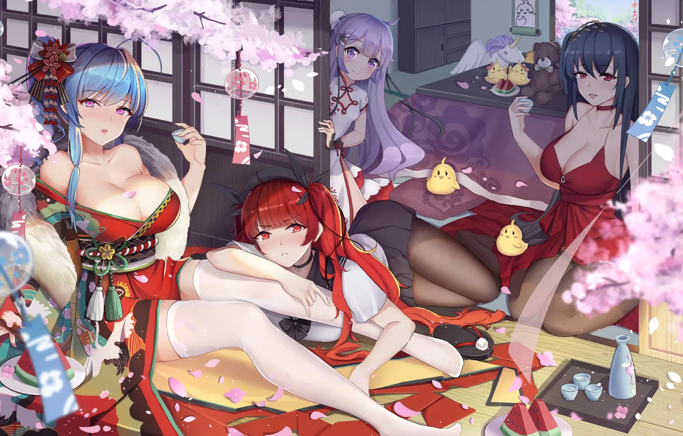 Photo wallpaper sexy girl, St. Louis, Azur Lane