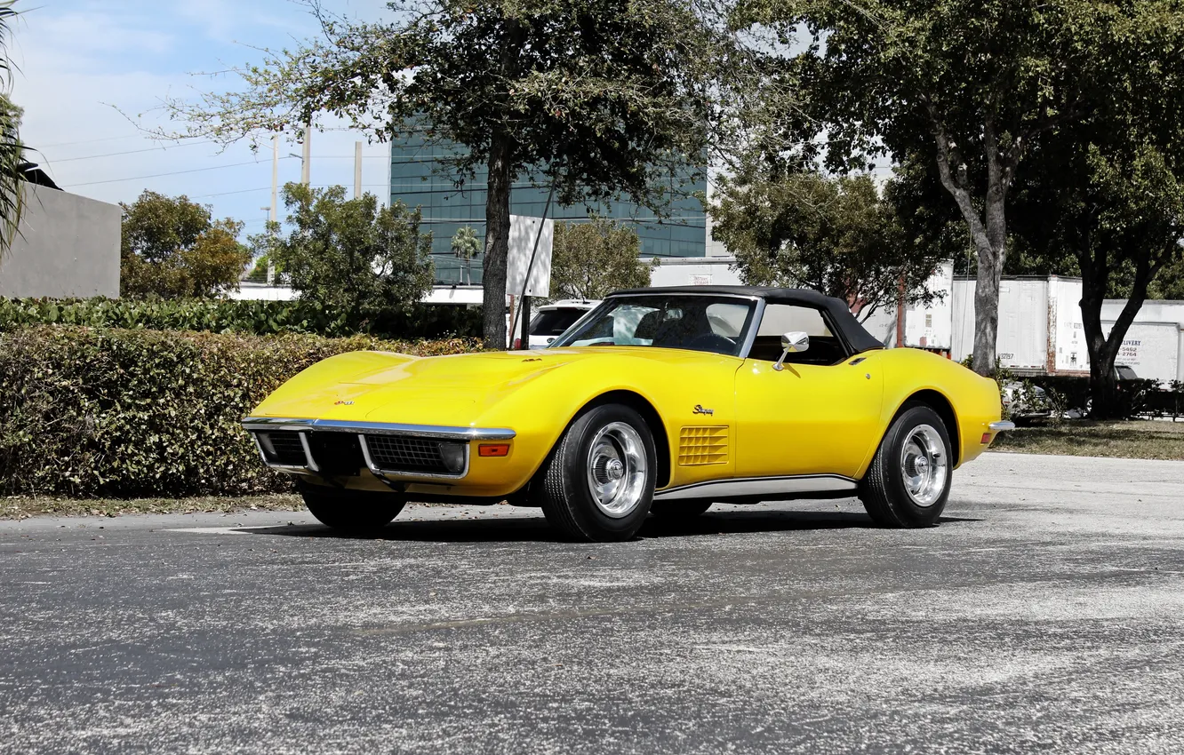 Photo wallpaper Corvette, Chevrolet, 1971, Chevrolet, Stingray, Corvette