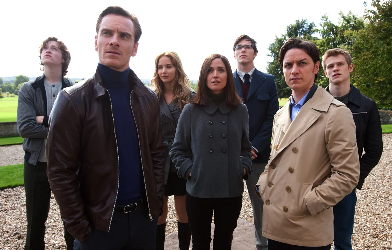 Photo wallpaper actor, beast, James McAvoy, first class, Michael Fassbender, mystic, Rose Byrne, Banshee