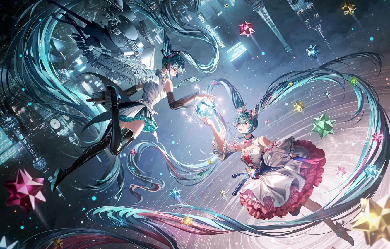 Photo wallpaper vocaloid, miku, hatsune