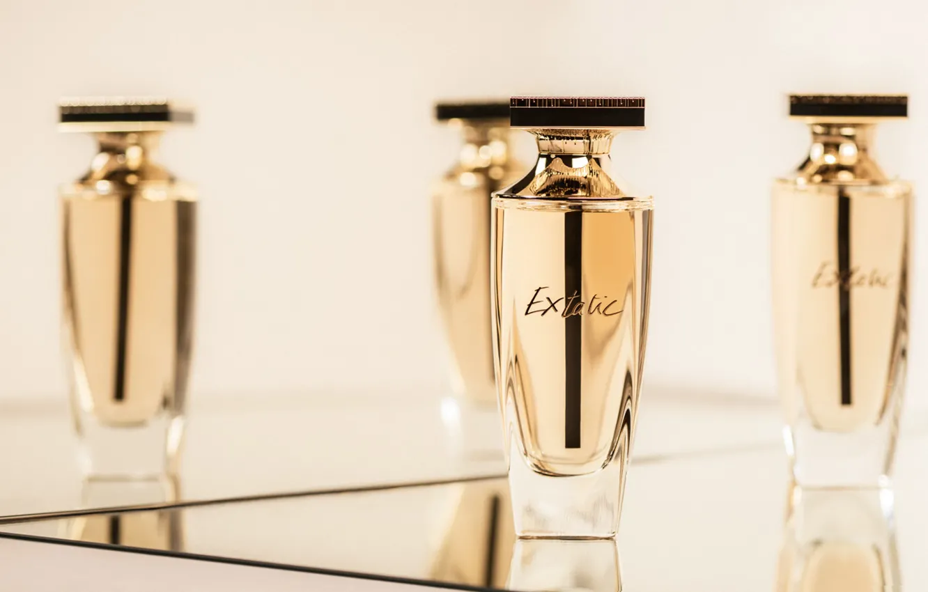 Photo wallpaper bottle, aroma, men perfumes, Extatic