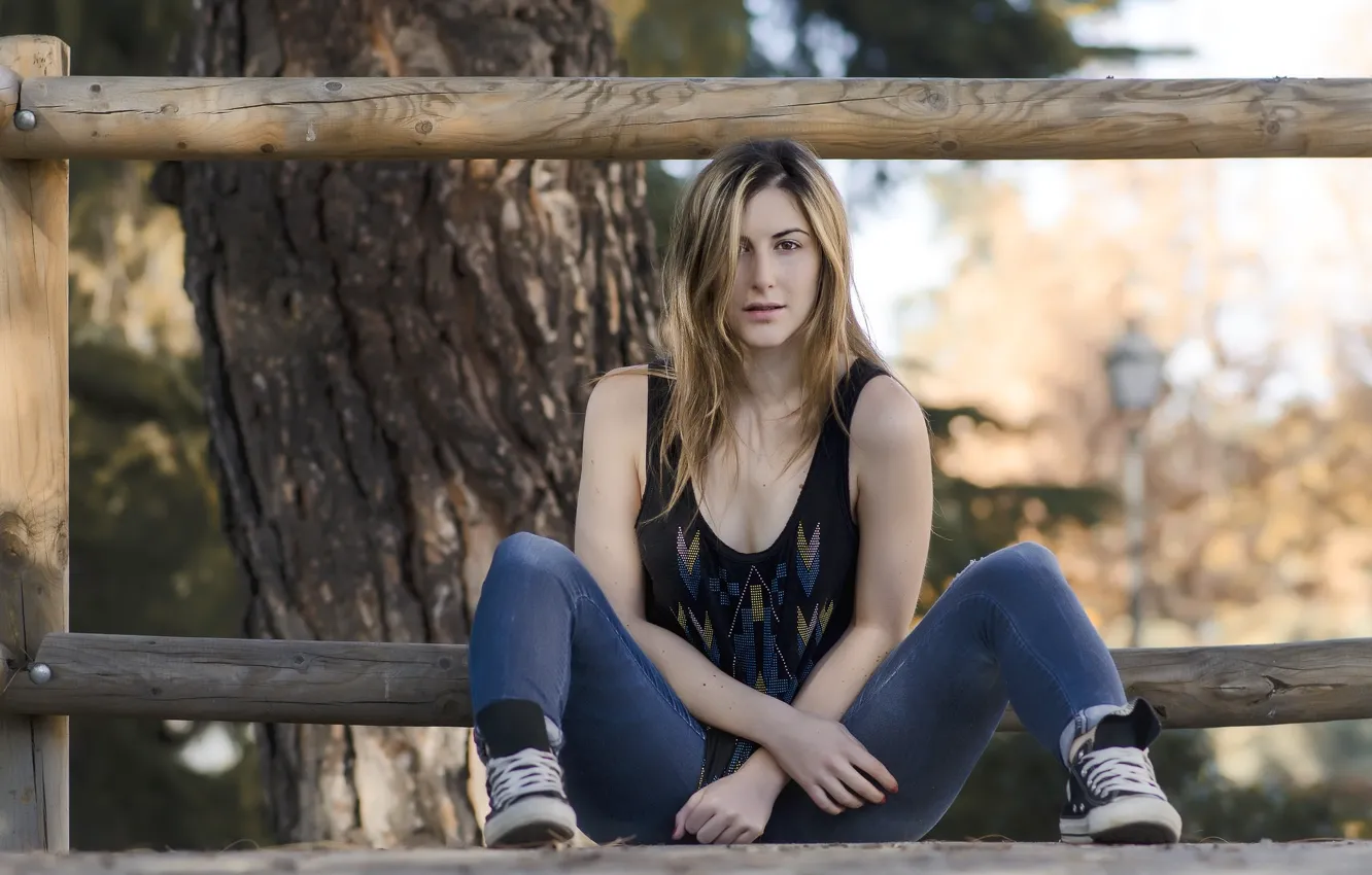 Photo wallpaper look, girl, model, hair, Raquel Alvarez