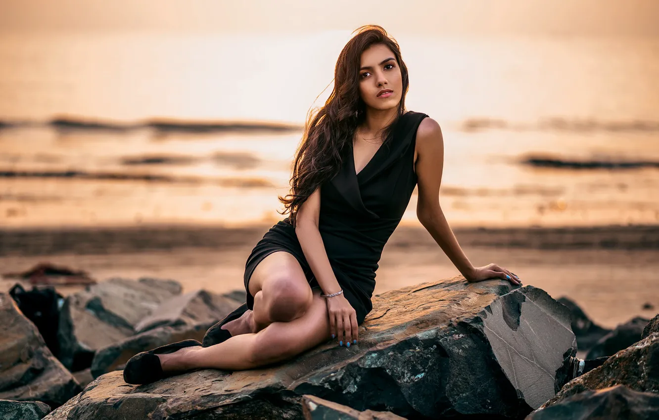 Photo wallpaper girl, hot, sexy, eyes, smile, beautiful, figure, model