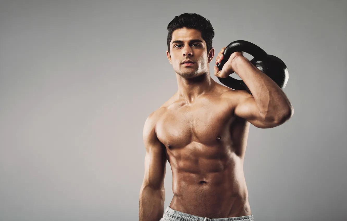 Photo wallpaper male, weight, muscles, a healthy lifestyle, Fitness model, Weight 16 kg