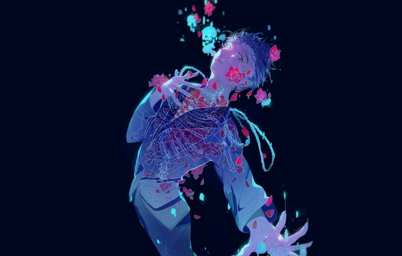 Photo wallpaper art, Yuri on the ice, Yuri Katsuki, Yuri On Ice