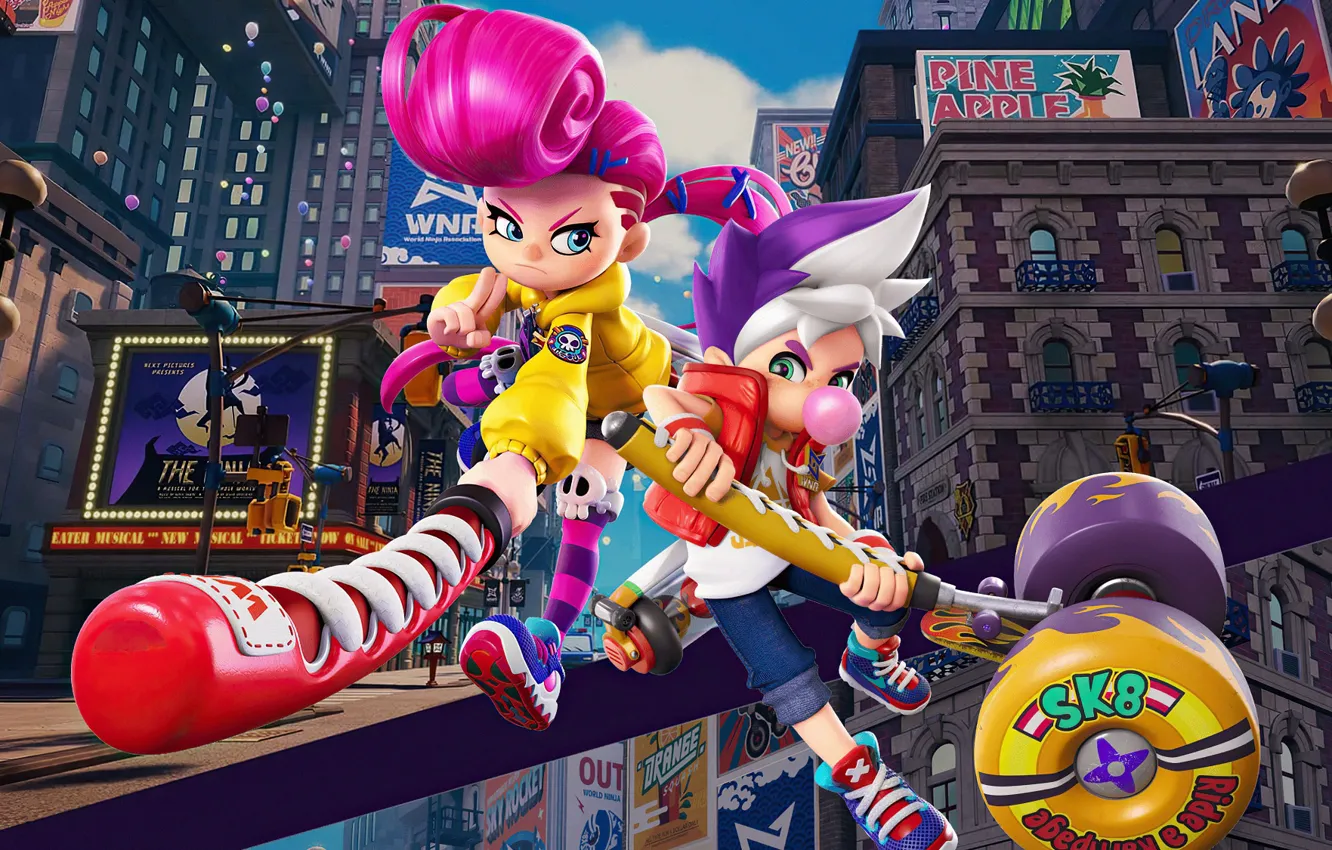 Photo wallpaper the city, toon, Ninjala