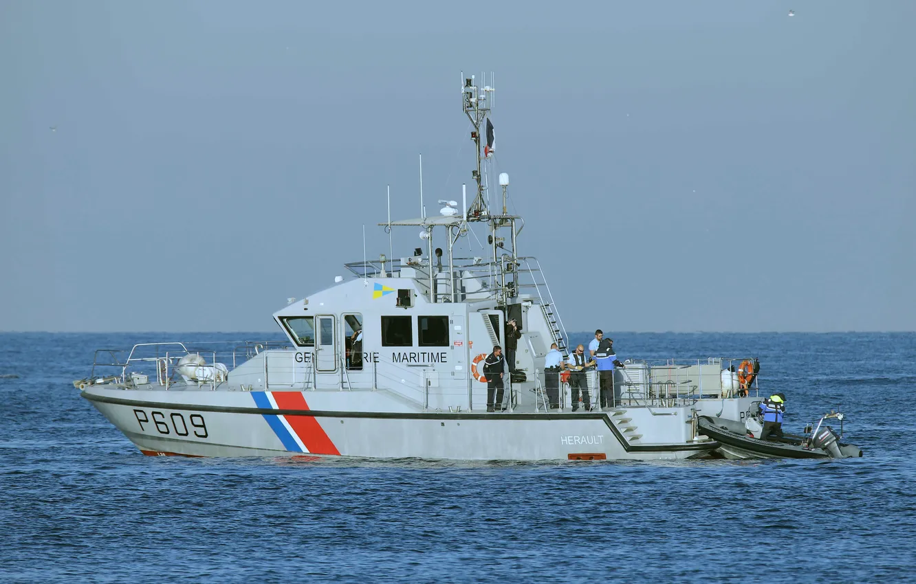 Photo wallpaper France, the coast guard, JCB Herault