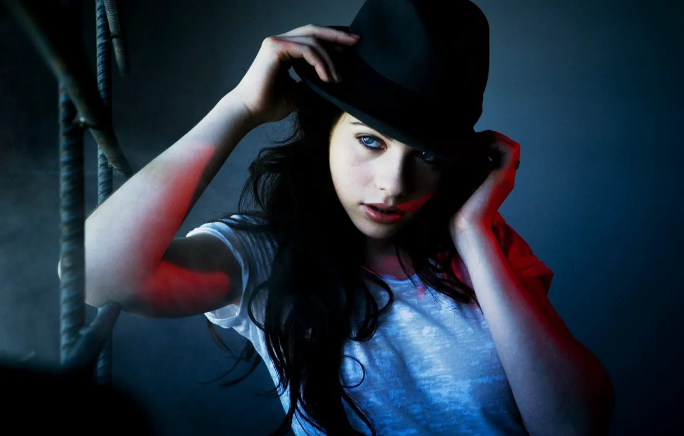 Photo wallpaper hat, actress, Michelle Trachtenberg, photoshoot