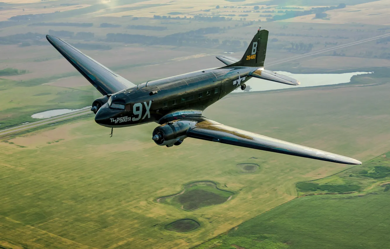 Photo wallpaper Douglas, C-47, Dakota