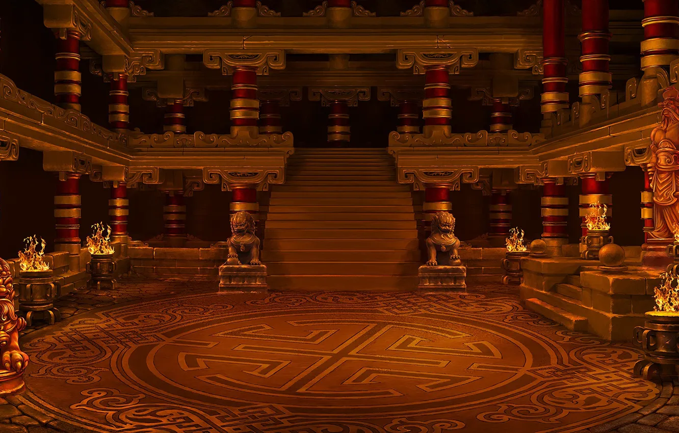 Photo wallpaper the room, hall, field fight