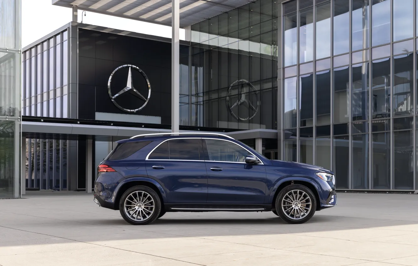 Photo wallpaper Mercedes, side view, Mercedes, AMG Line, Mercedes-Benz GLE 450 E 4MATIC