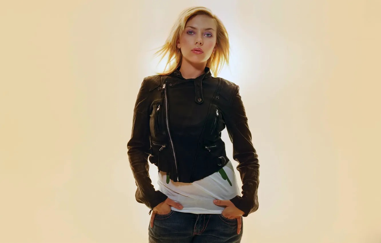 Photo wallpaper background, Scarlett Johansson, blonde, Scarlett Johansson