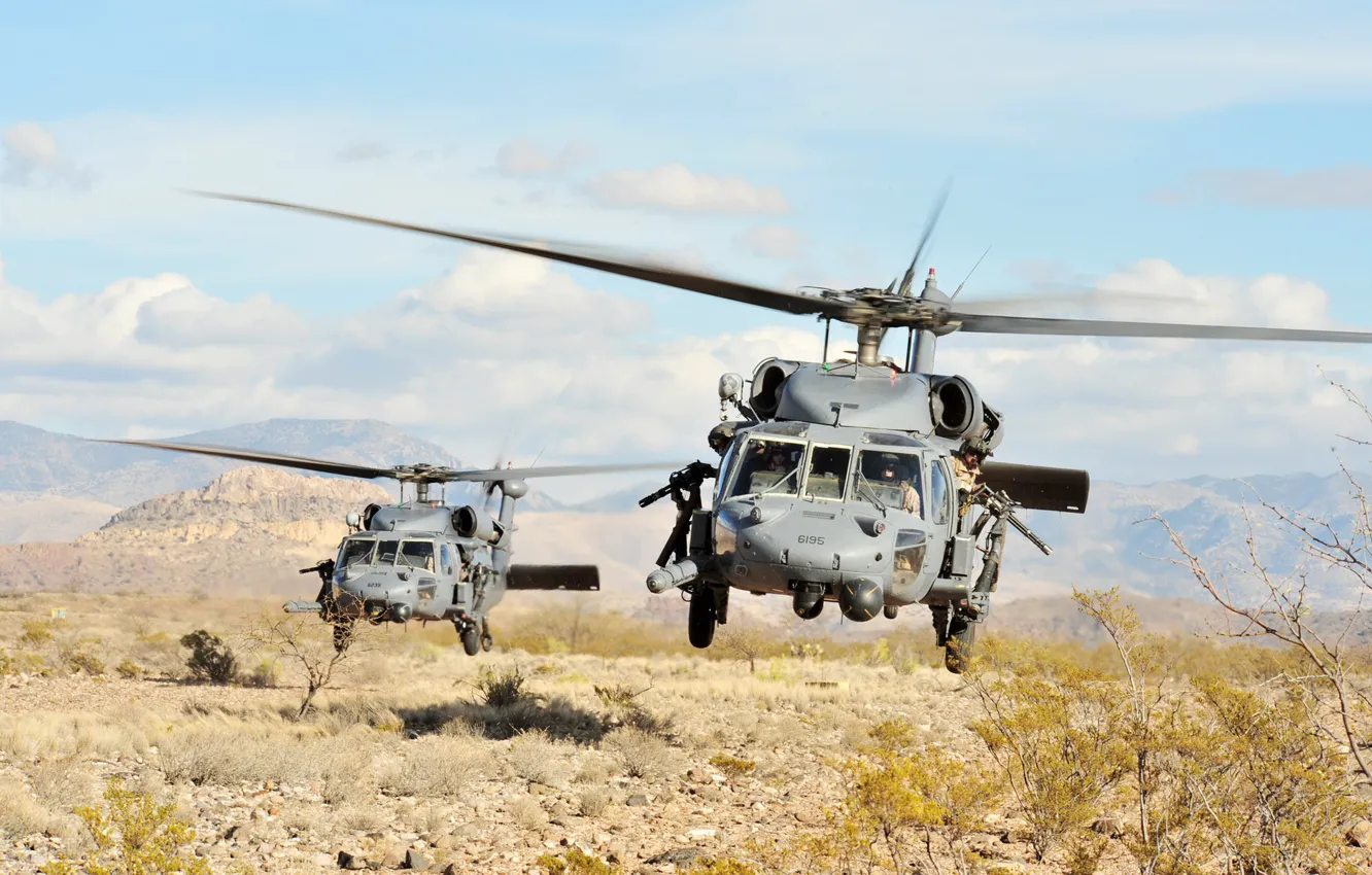 Photo wallpaper helicopters, soldiers, UH-60, Blackhawk