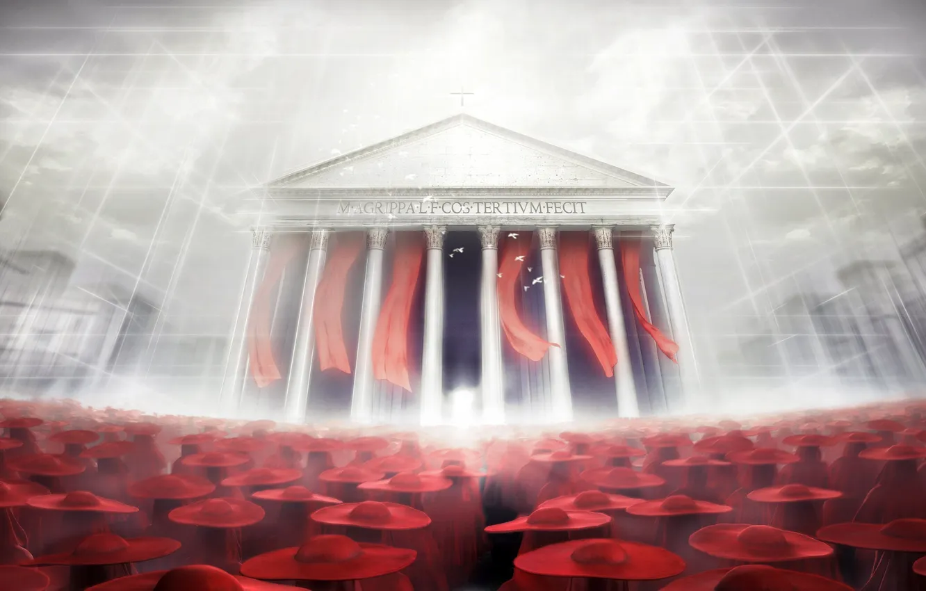 Photo wallpaper the game, temple, brotherhood, the game, Assasins Creed, Brotherhood