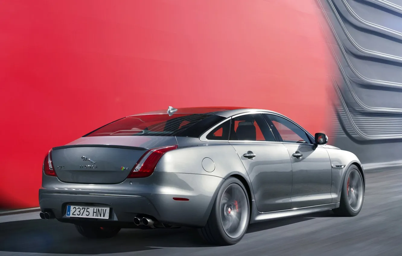 Photo wallpaper car, auto, Jaguar, wallpaper, back, XJR