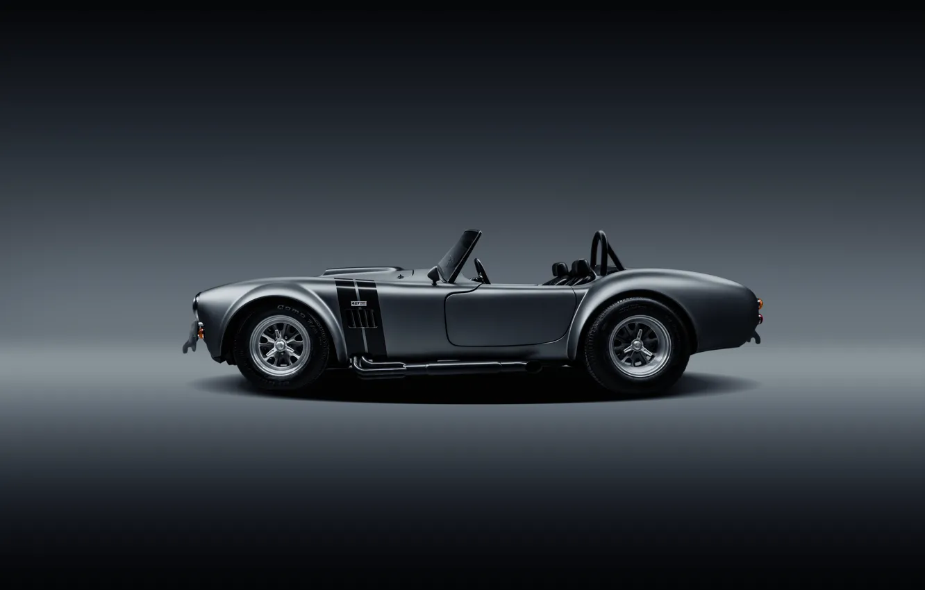 Photo wallpaper Shelby, Muscle, Car, Cobra, Side, Silver, SS Customs