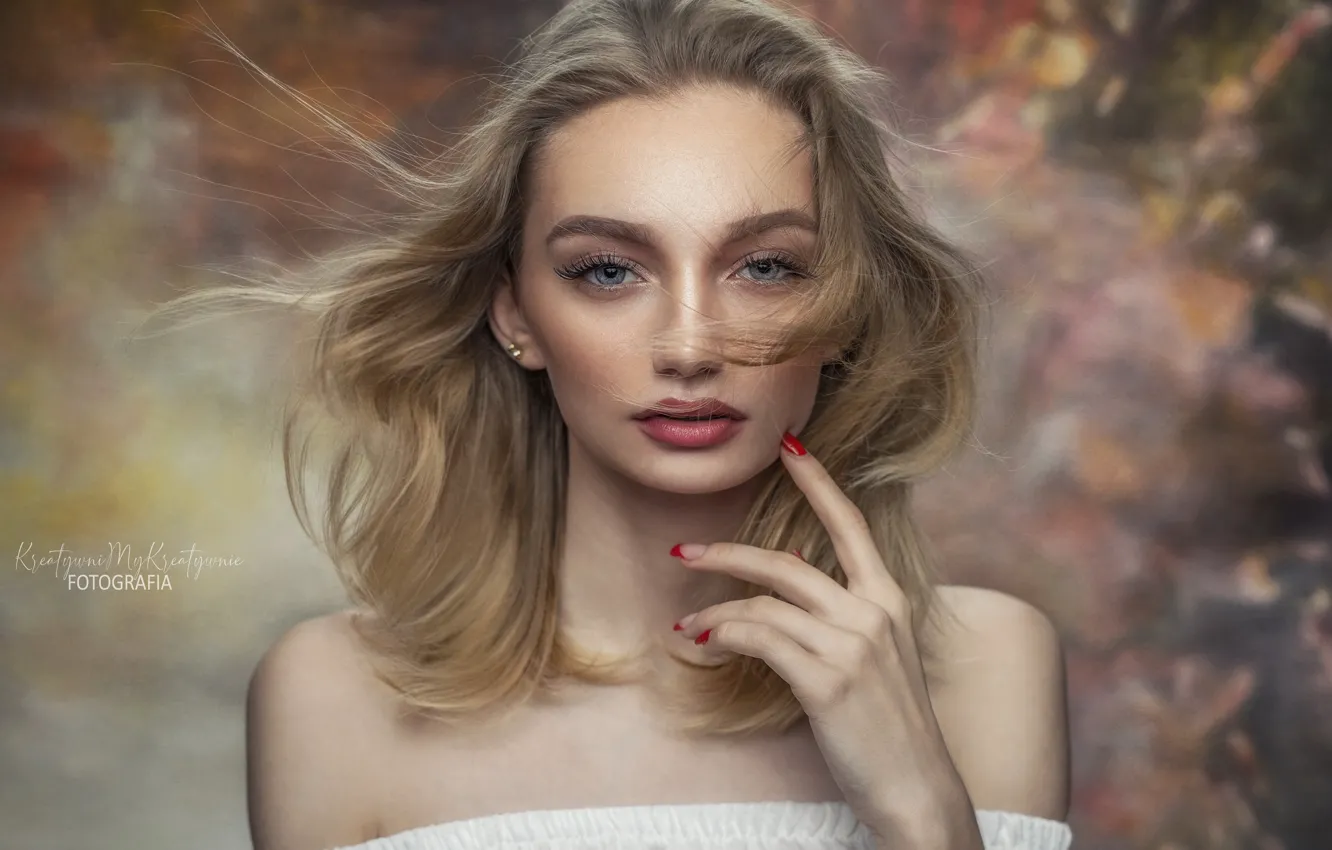 Photo wallpaper girl, portrait, Wiktoria