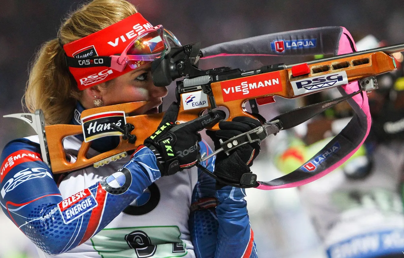 Photo wallpaper Czech Republic, biathlon, Czech Republic, Gabriela Soukalova, Gabriela Soukalova