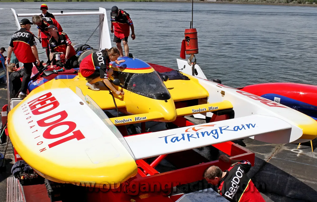 Photo wallpaper race, boat, speed