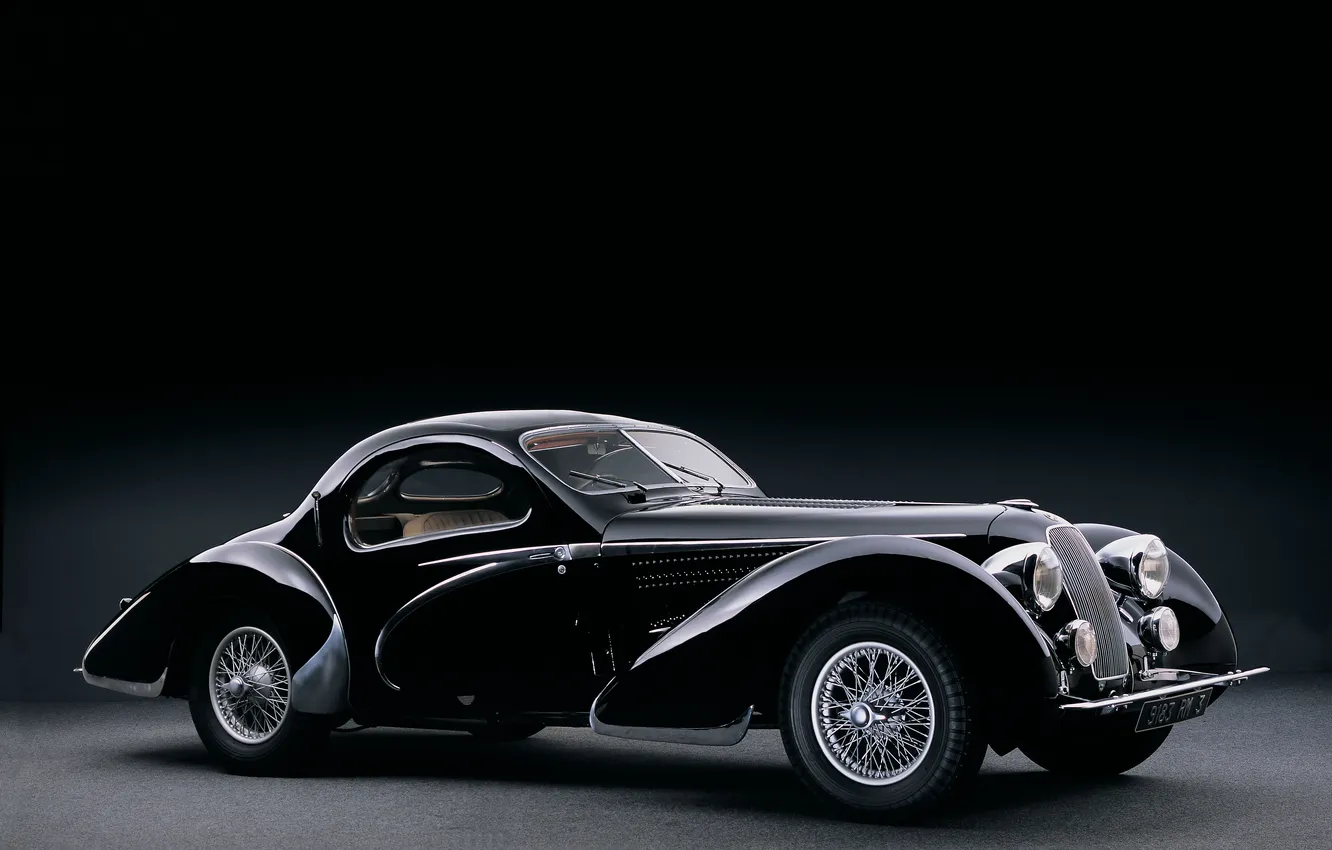 Photo wallpaper 1938, retro cars, lago, the only instance, The only instance, Talbot, Speciale Teardrop Coupe par …