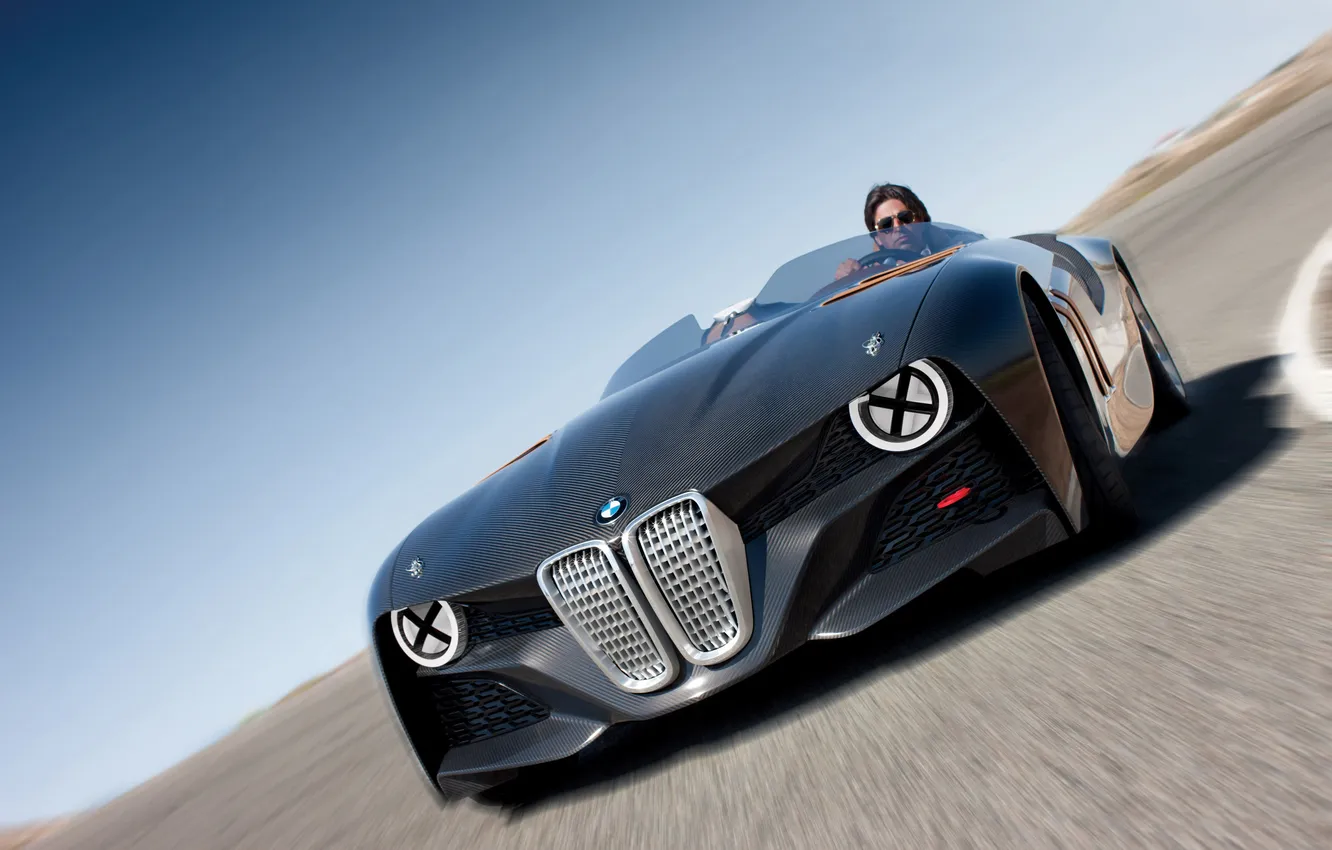 Photo wallpaper BMW, concept, case, carbon, sports car, convertible, drives, ROAD