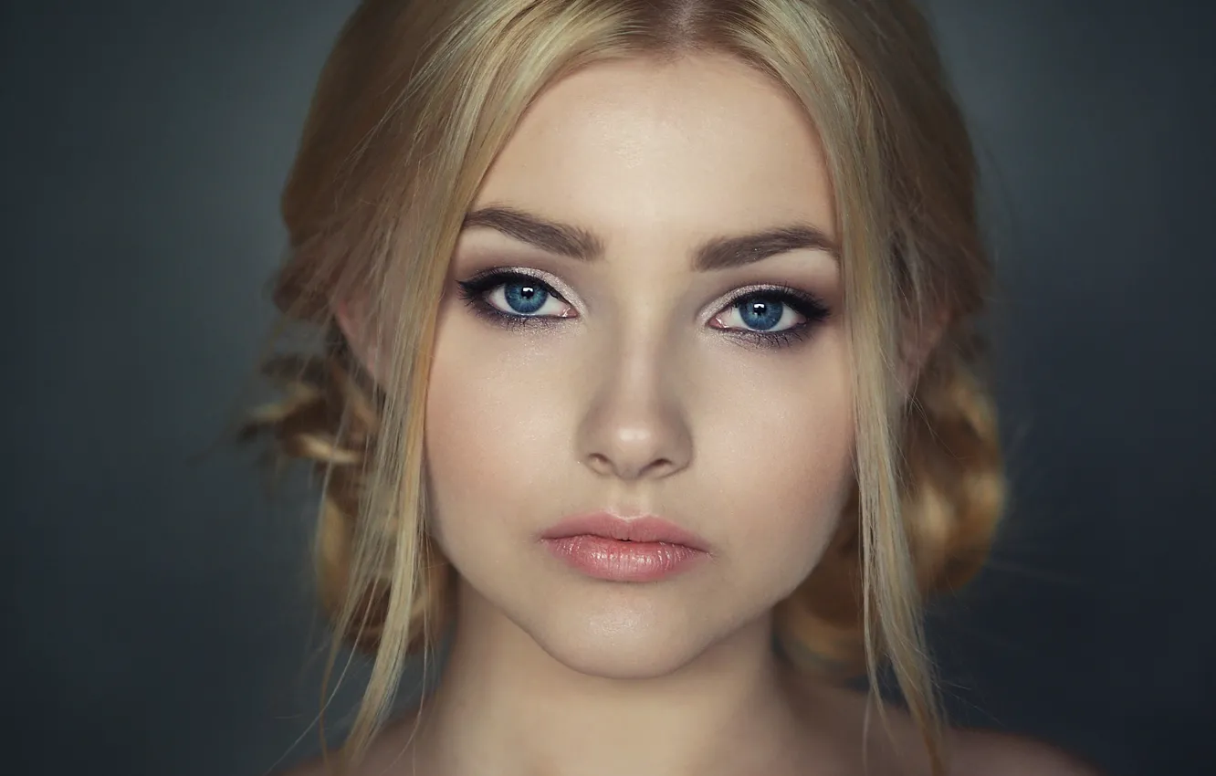 Photo wallpaper eyes, look, girl, face, portrait, Anastasia, Libriana