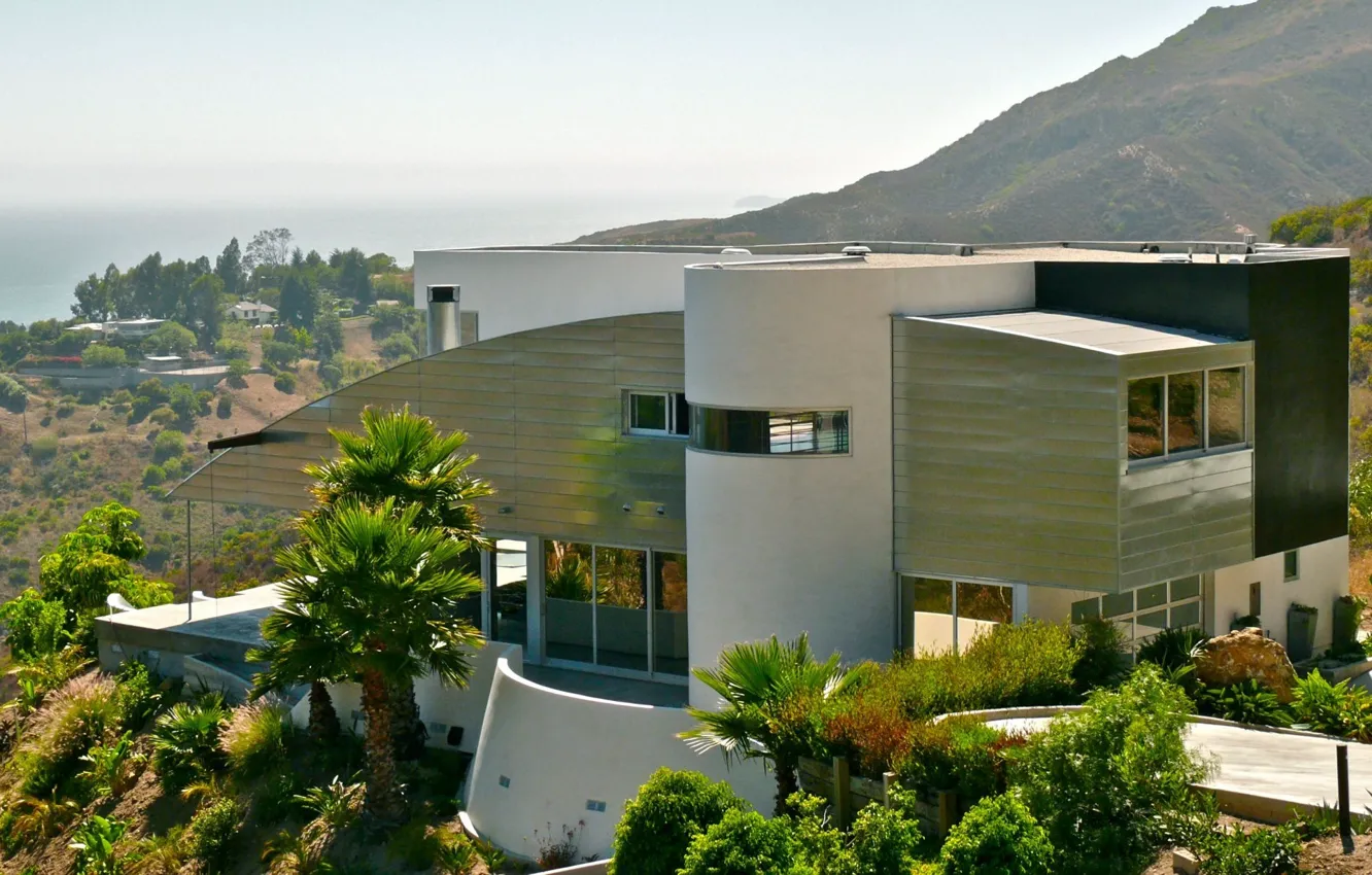 Photo wallpaper the city, Villa, home, architecture, exterior