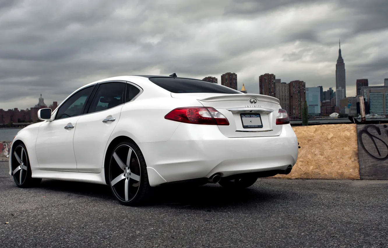 Photo wallpaper Tuning, White, Infiniti, Car, Infiniti, Car, Beautiful, Tuning