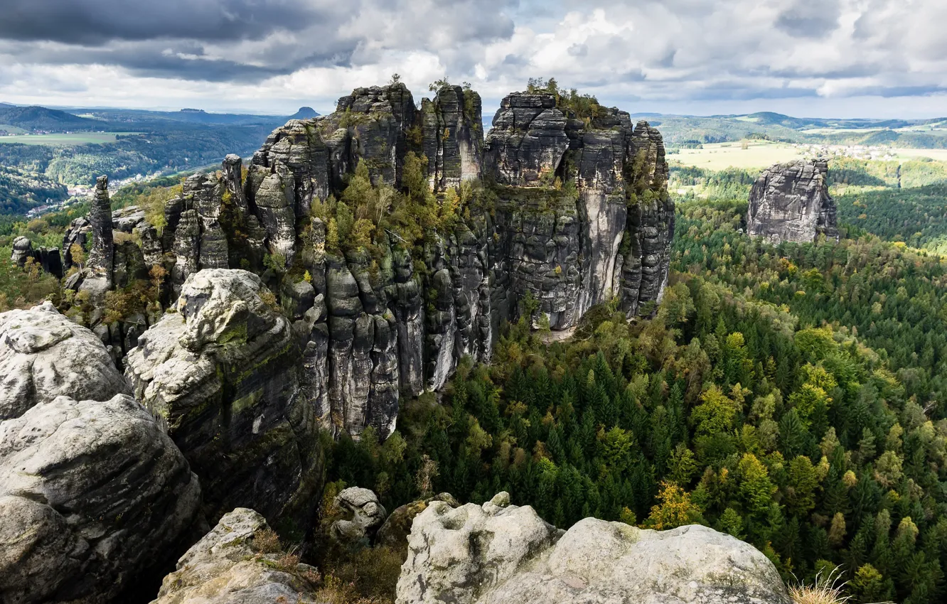 Photo wallpaper Germany, Saxony, Bad Schandau