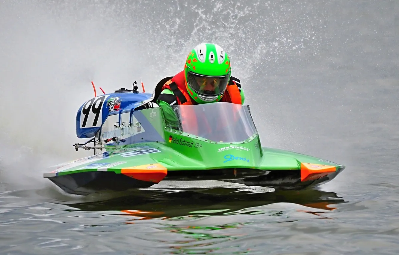 Photo wallpaper race, boat, speed