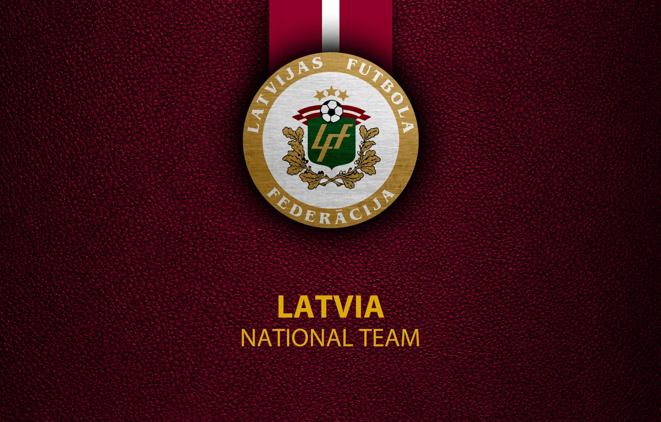 Photo wallpaper wallpaper, sport, logo, football, Latvia, National team