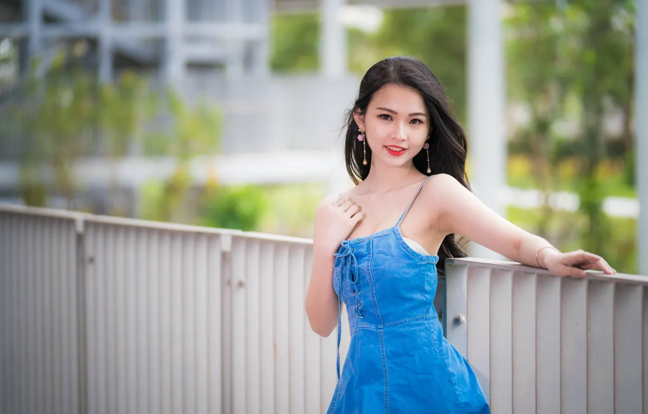 Photo wallpaper girl, Asian, cutie