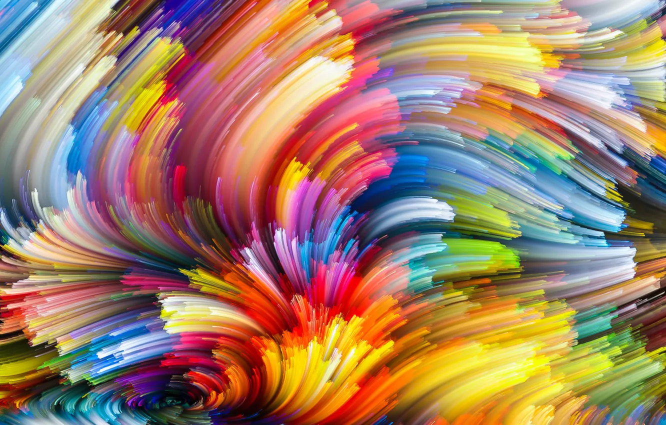 Photo wallpaper paint, colors, colorful, abstract, rainbow, background, splash, painting