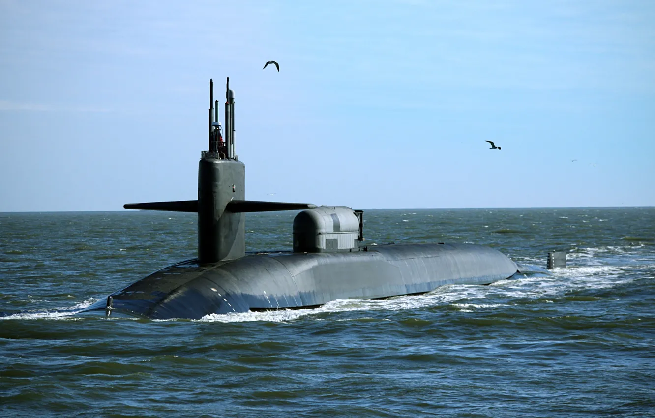 Photo wallpaper submarine, georgia, the nuclear-powered ship