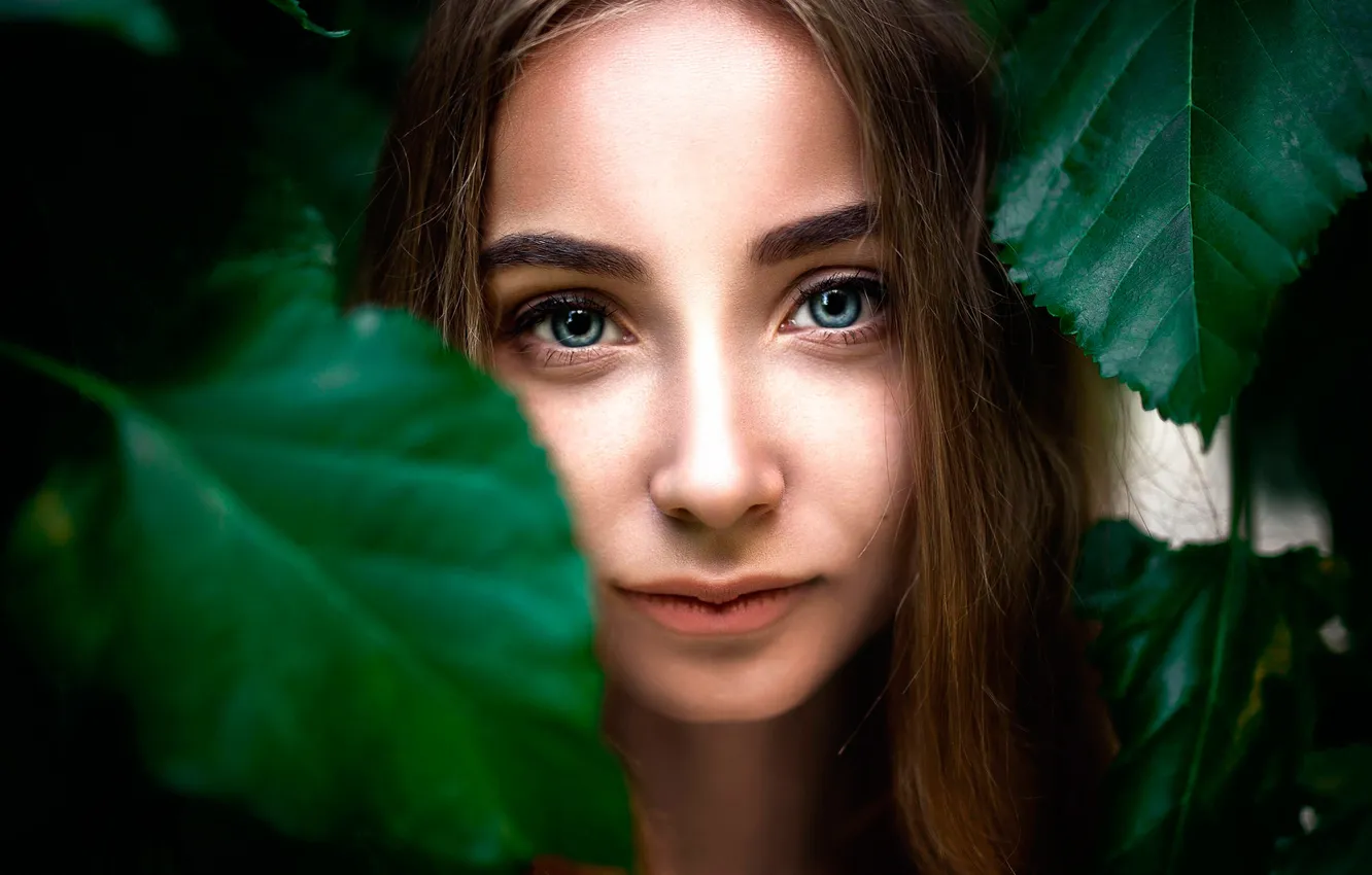 Photo wallpaper look, portrait, sponge, the beauty, Alina Matsiborko, Dmitry Pererva