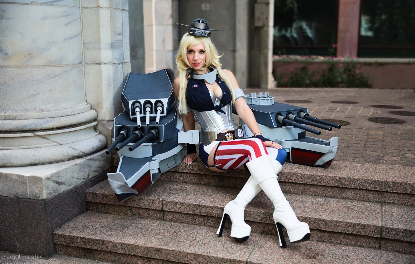 Photo wallpaper girl, photo, creative, model, outfit, cosplay, World of Warships
