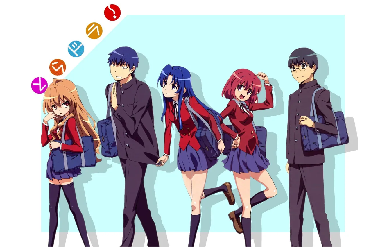 Photo wallpaper anime, characters, students, Toradora!