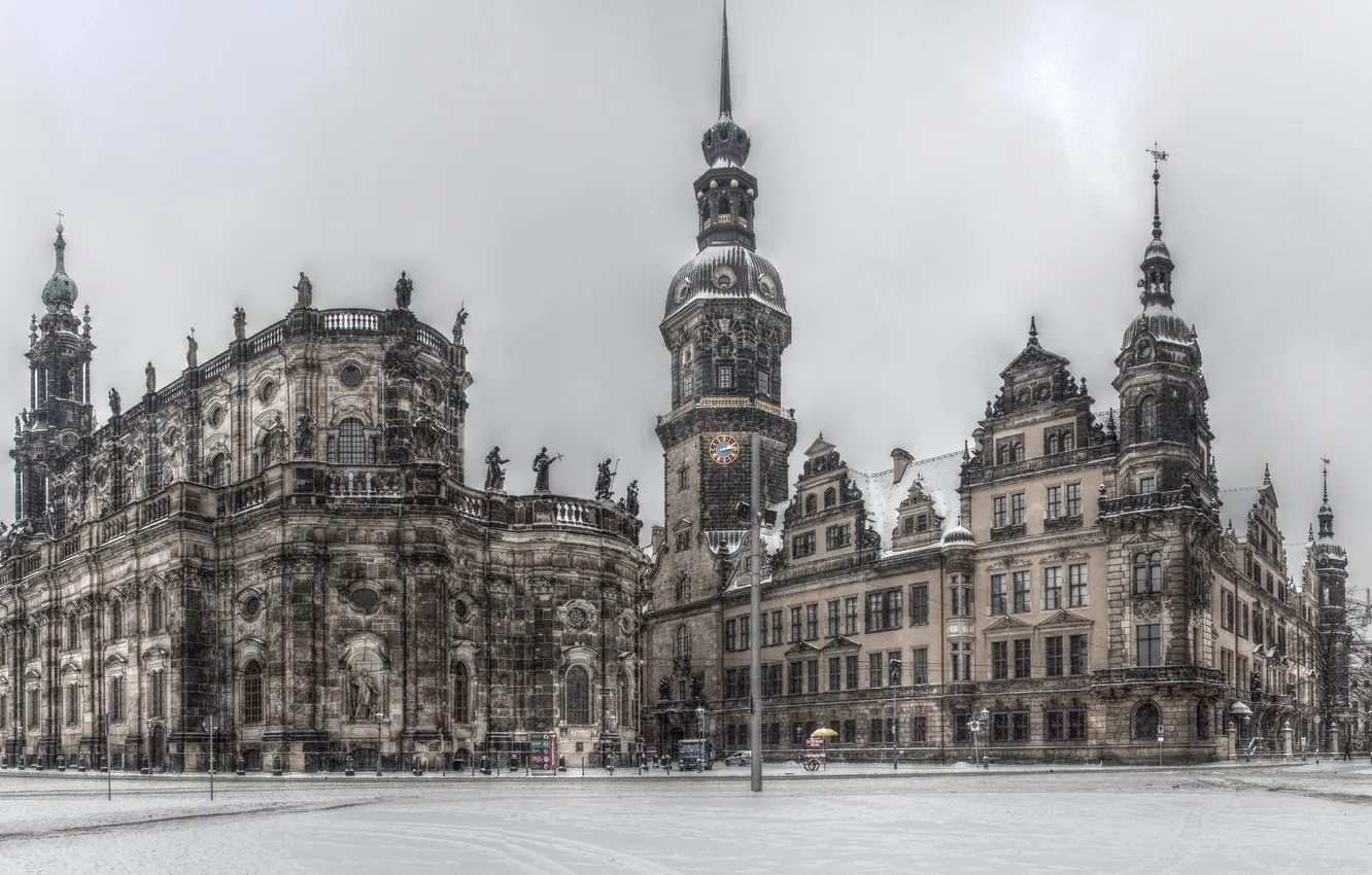 Photo wallpaper the city, style, building, architecture, spire