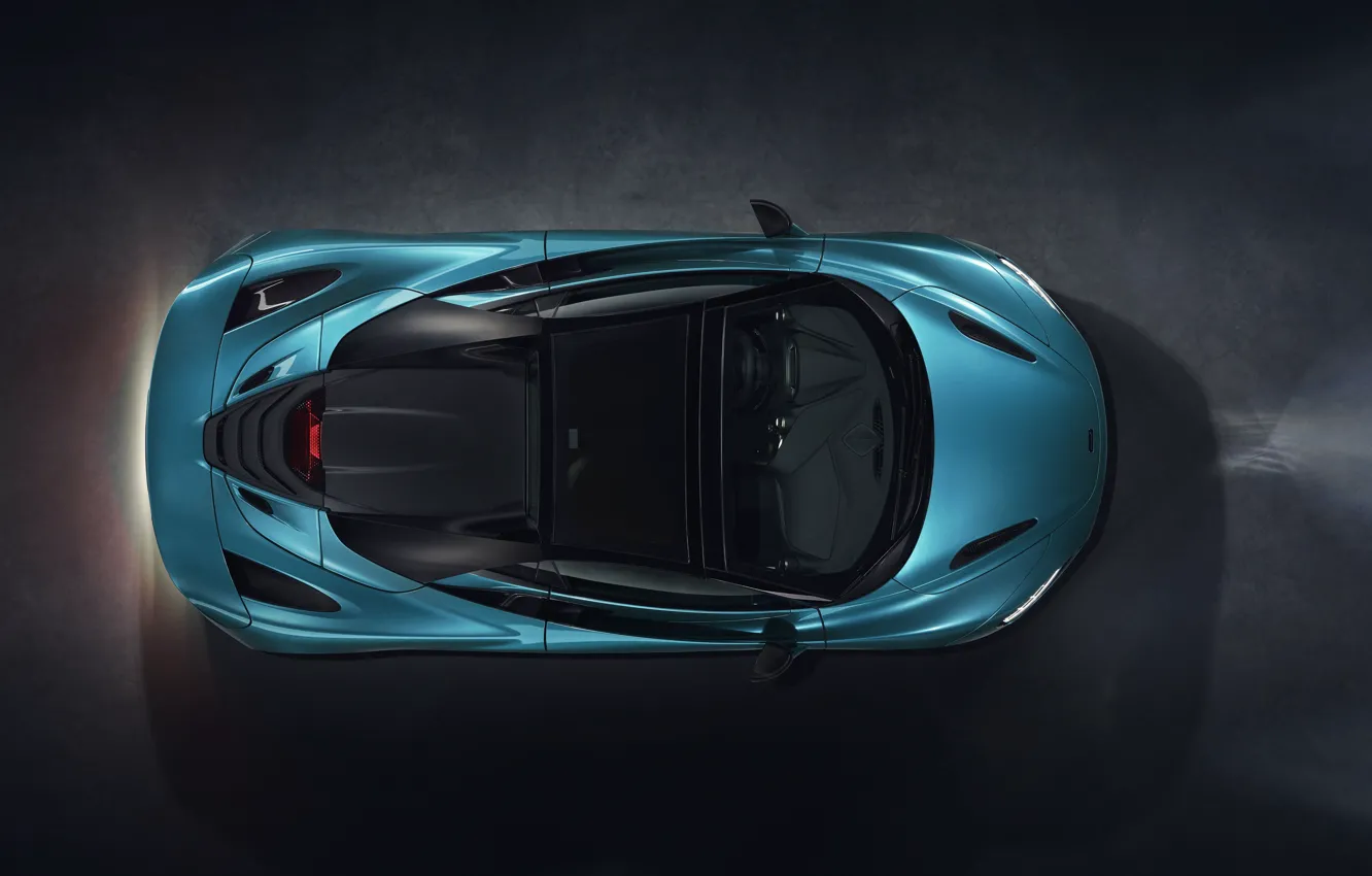 Photo wallpaper McLaren, the view from the top, Spider, 720S, 2019