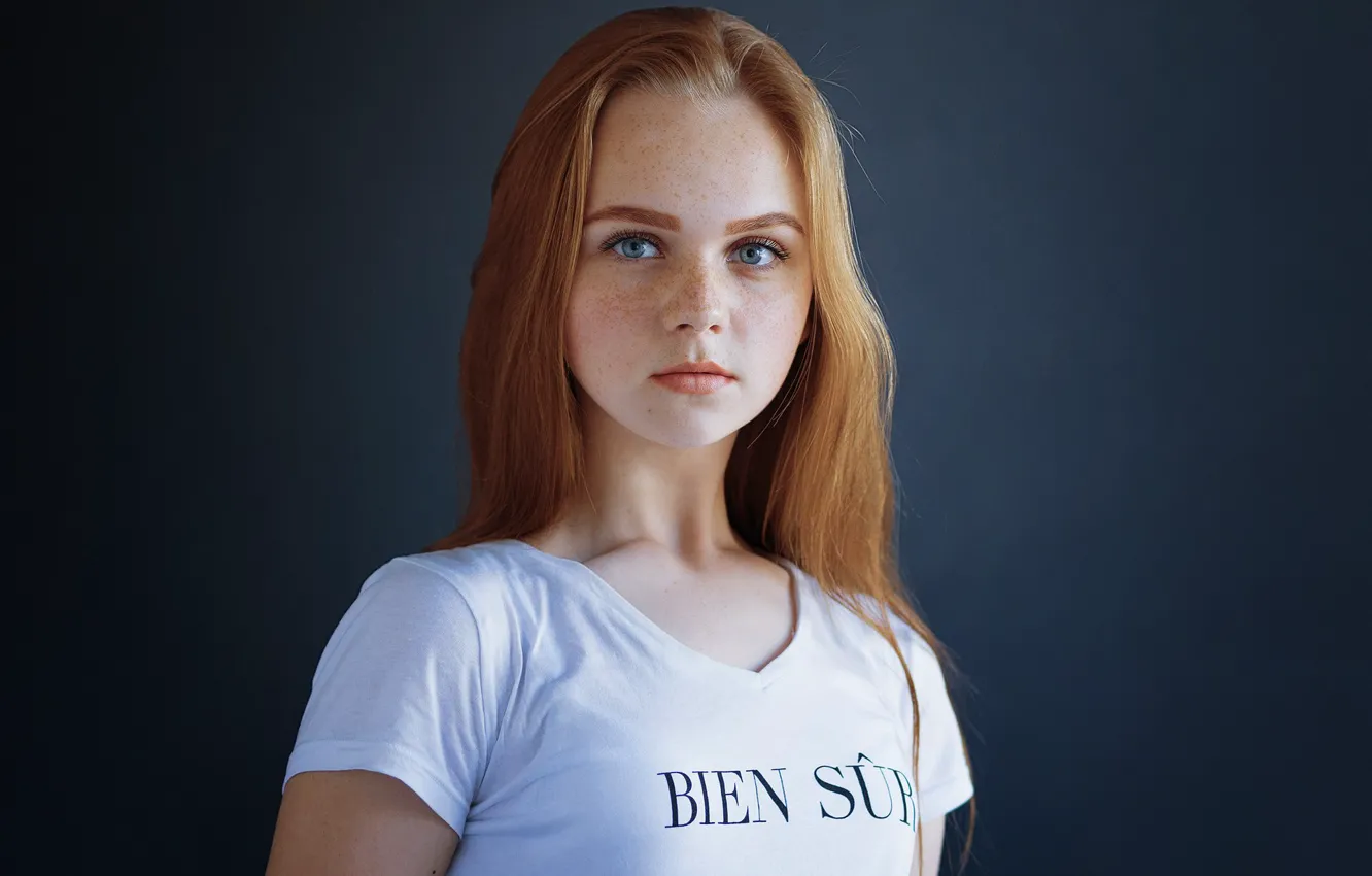 Photo wallpaper freckles, sponge, the beauty, Eugene Sibirev