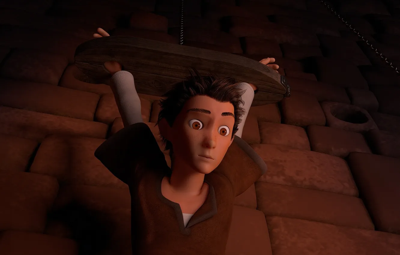 Photo wallpaper cartoon, home, guy, adventure, prisoner, The 7th dwarf, The 7th dwarf