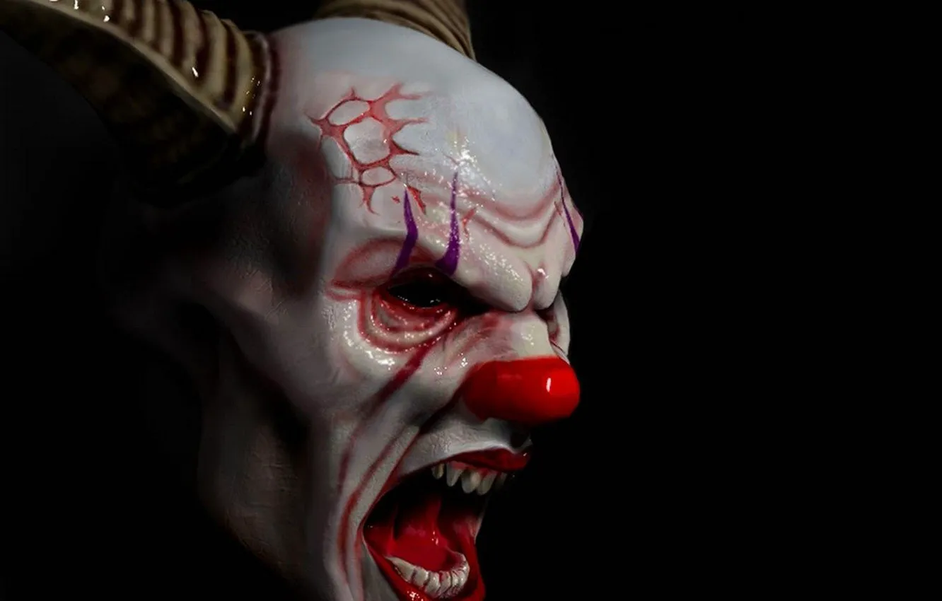 Photo wallpaper cinema, horror, clown, Creepy Clown