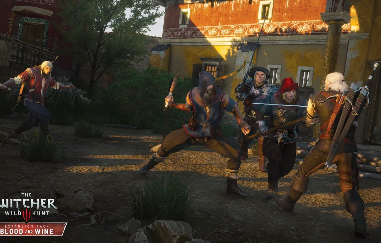 Photo wallpaper game, fight, DLC, Witcher, The Witcher 3: Wild Hunt, Geralt, Blood and Wine