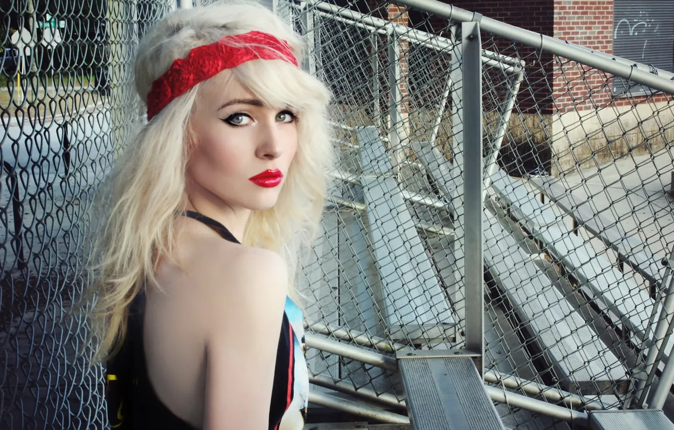 Photo wallpaper look, girl, background