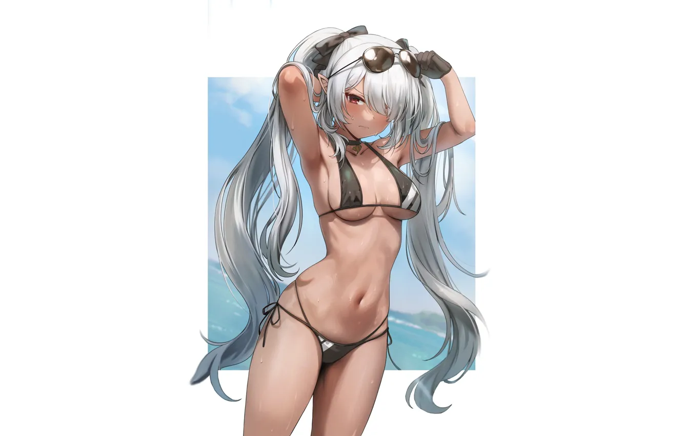 Photo wallpaper kawaii, girl, sexy, anime, babe, cute, bikini, iori