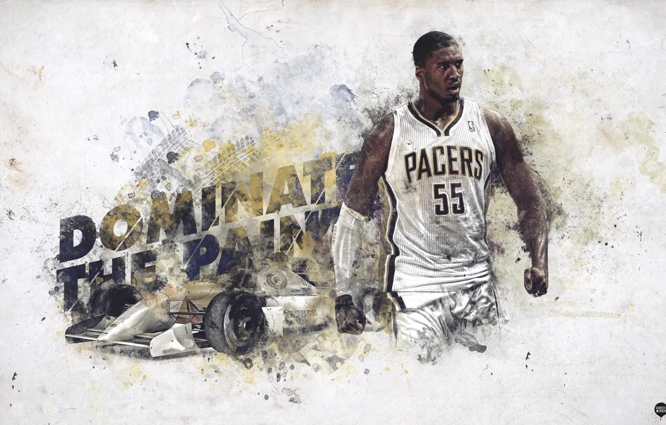 Photo wallpaper sport, Basketball, Indiana, NBA, Pacers, Indiana, Pacers, Roy Hibbert