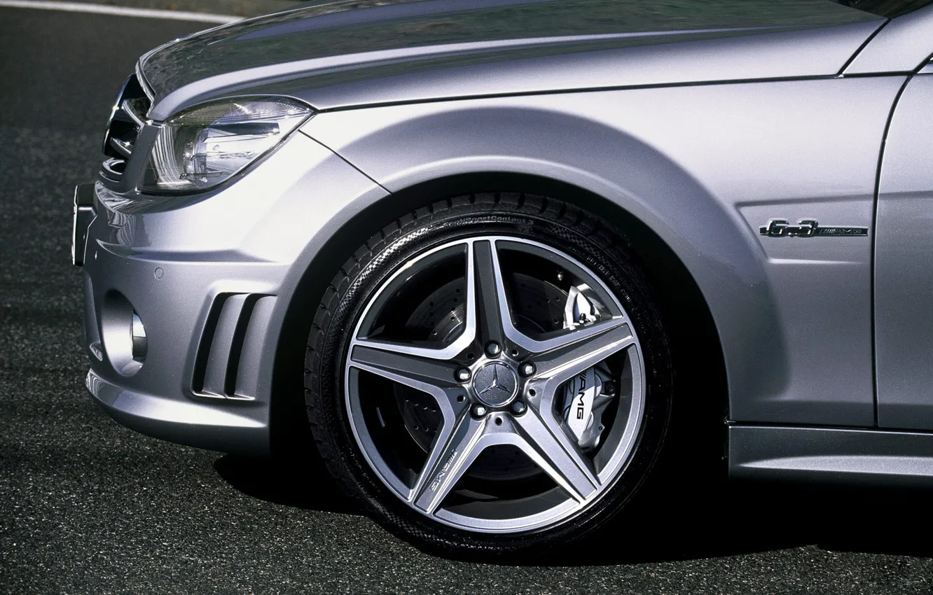 Photo wallpaper disc, C 63 AMG sedan in a configuration "Special series", 3AMG